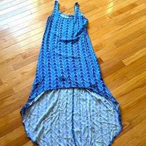 Women blue dress
